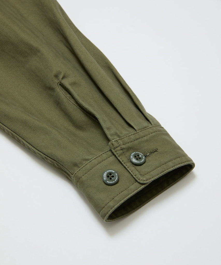 CREW HERRINGBONE OVER SHIRT