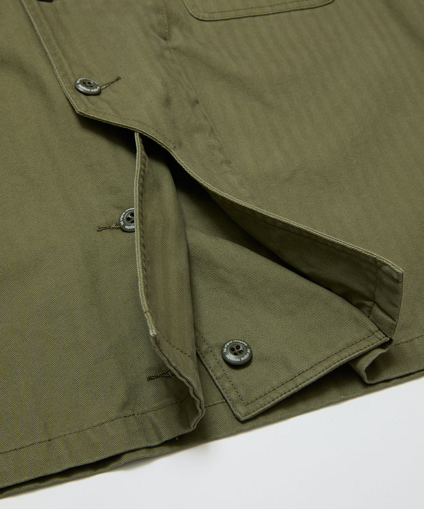 CREW HERRINGBONE OVER SHIRT