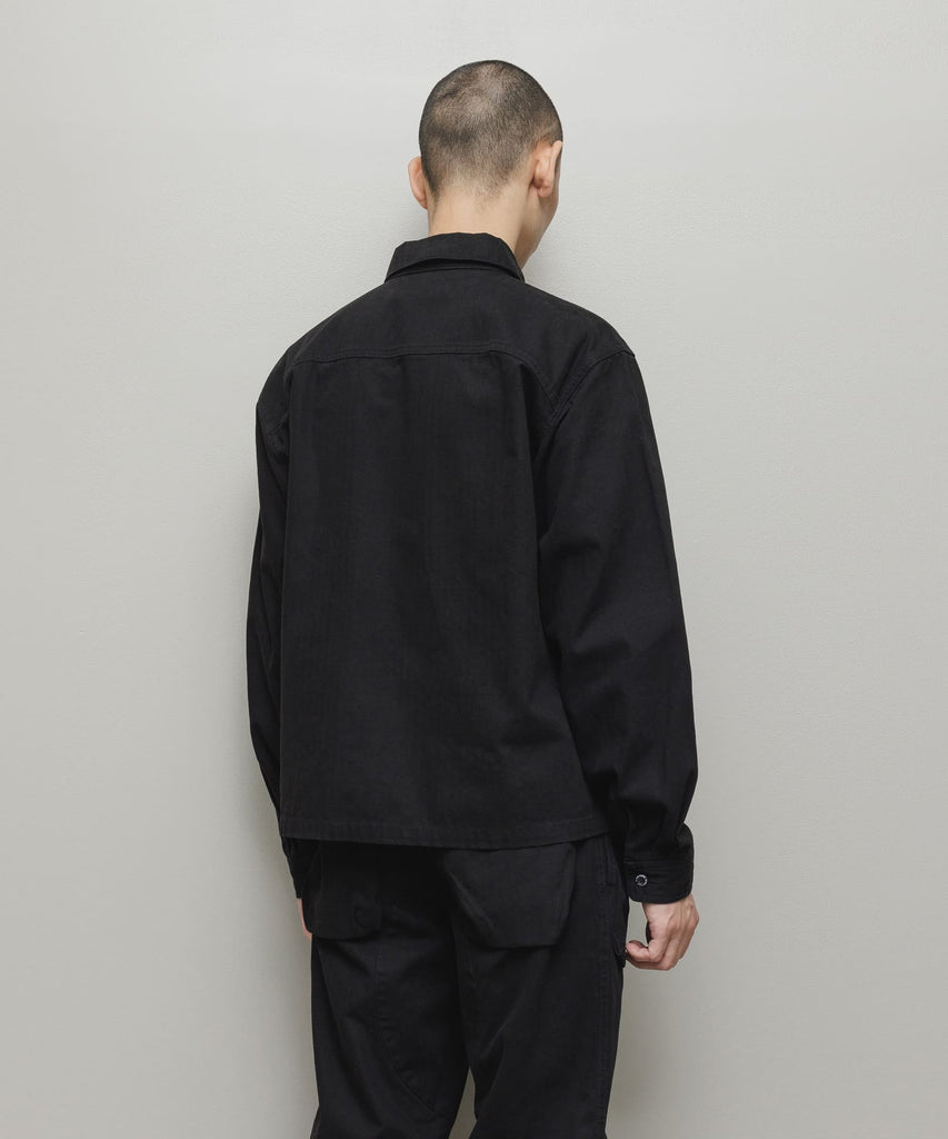 CREW HERRINGBONE OVER SHIRT