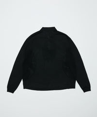 VENTILATION MESH KNIT ZIP POLO LS