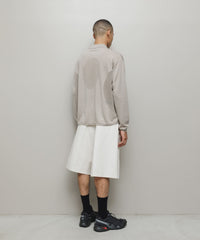 VENTILATION MESH KNIT ZIP POLO LS