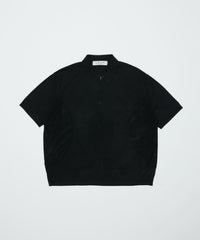 VENTILATION MESH KNIT ZIP POLO SS