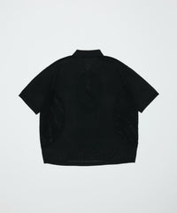 VENTILATION MESH KNIT ZIP POLO SS