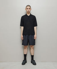 VENTILATION MESH KNIT ZIP POLO SS