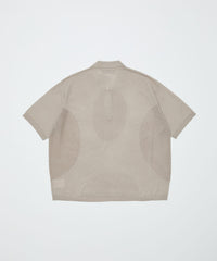 VENTILATION MESH KNIT ZIP POLO SS