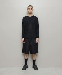 VENTILATION MESH CREW SWEATER