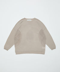 VENTILATION MESH CREW SWEATER