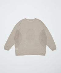 VENTILATION MESH CREW SWEATER