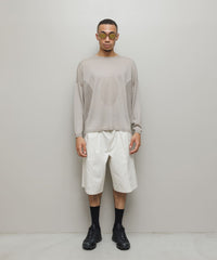 VENTILATION MESH CREW SWEATER