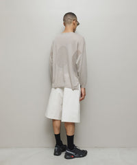 VENTILATION MESH CREW SWEATER