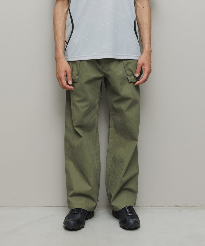 HERRINGBONE CREW PANT