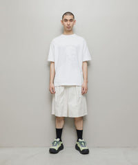 COTTON TWILL OVER SIZED BERMUDA SHORT