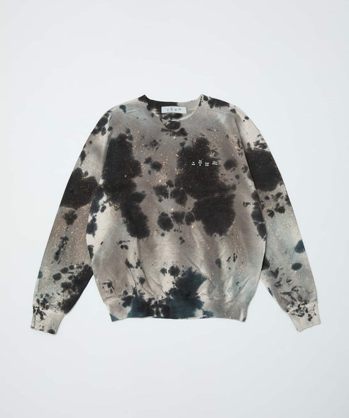 LOGO TIE DYE CREW SWEAT by YUKIDYE