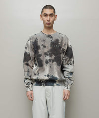 LOGO TIE DYE CREW SWEAT by YUKIDYE
