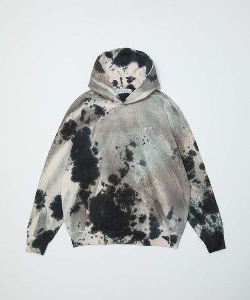 LOGO TIE DYE HOODIE SWEAT by YUKIDYE