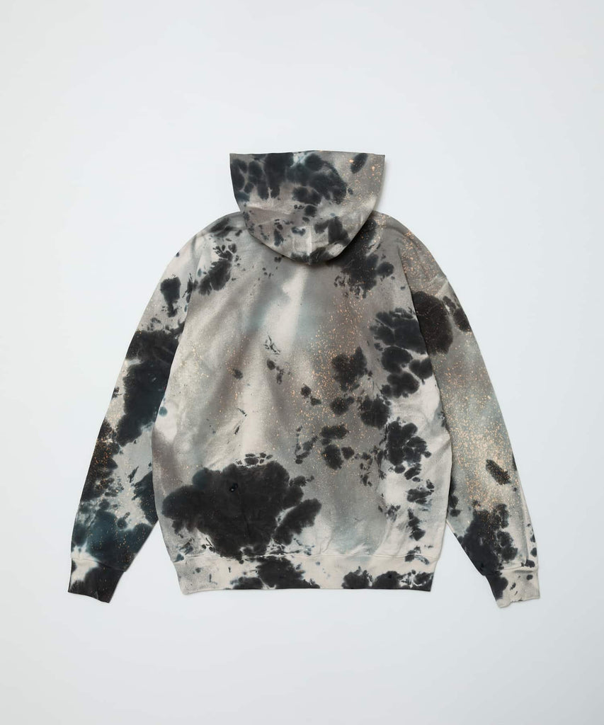 LOGO TIE DYE HOODIE SWEAT by YUKIDYE