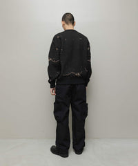 JACQUARD PATTERN CREWNECK SWEATER