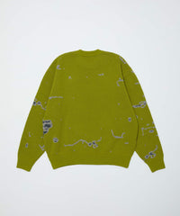 JACQUARD PATTERN CREWNECK SWEATER
