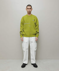 JACQUARD PATTERN CREWNECK SWEATER