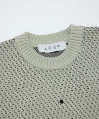 JACQUARD PATTERN CREWNECK SWEATER