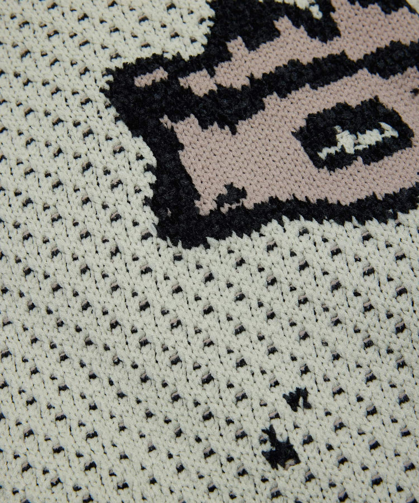 JACQUARD PATTERN CREWNECK SWEATER
