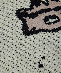 JACQUARD PATTERN CREWNECK SWEATER