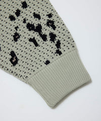 JACQUARD PATTERN CREWNECK SWEATER
