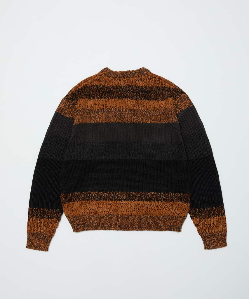 GRADATION STRIPE CREWNECK SWEATER