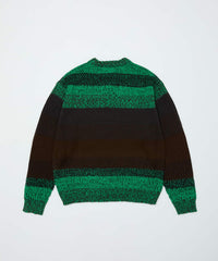 GRADATION STRIPE CREWNECK SWEATER
