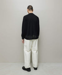 VENTILATION MESH KNIT ZIP POLO LS
