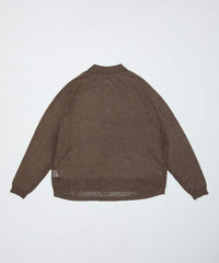 VENTILATION MESH KNIT ZIP POLO LS