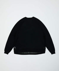 VENTILATION MESH CREW SWEATER