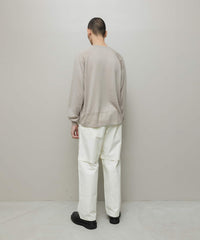 VENTILATION MESH CREW SWEATER