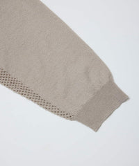 VENTILATION MESH CREW SWEATER