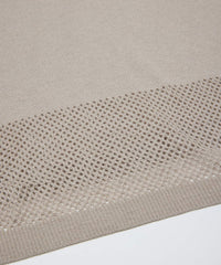 VENTILATION MESH CREW SWEATER