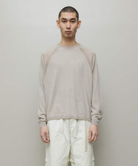 VENTILATION MESH CREW SWEATER