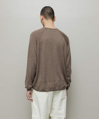 VENTILATION MESH CREW SWEATER