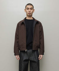 CORDUROY & CHECKED REVERSIBLE BLOUSON