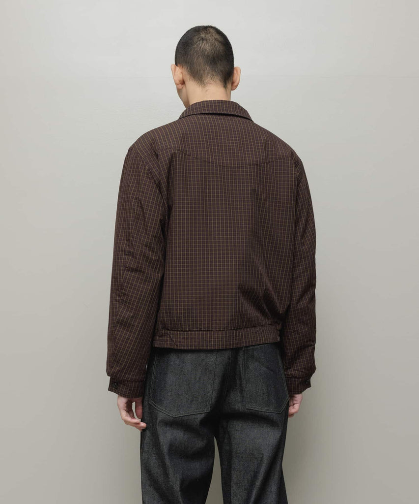 CORDUROY & CHECKED REVERSIBLE BLOUSON