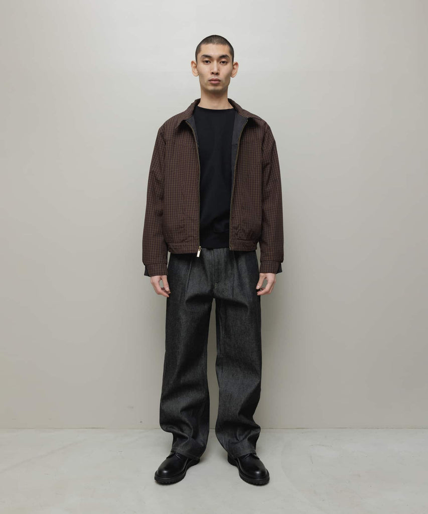 CORDUROY & CHECKED REVERSIBLE BLOUSON