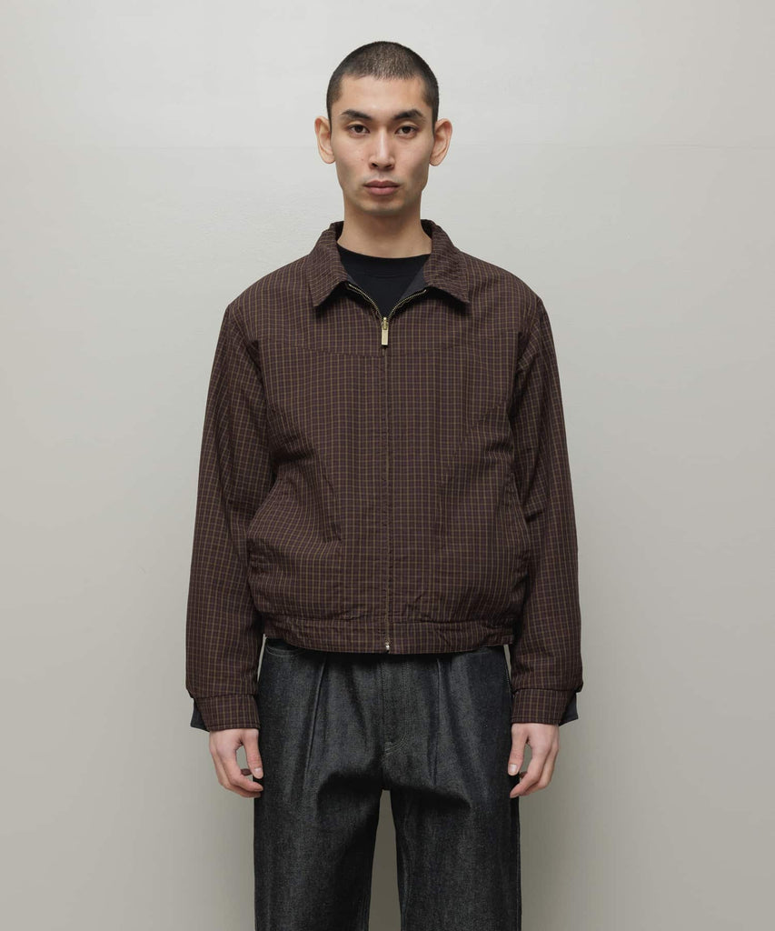 CORDUROY & CHECKED REVERSIBLE BLOUSON