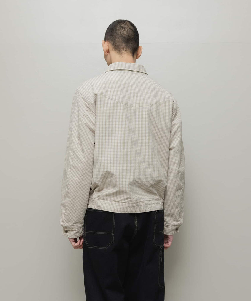 CORDUROY & CHECKED REVERSIBLE BLOUSON