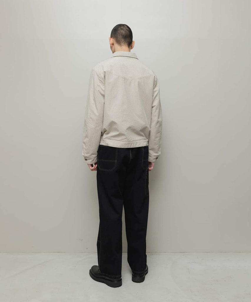 CORDUROY & CHECKED REVERSIBLE BLOUSON