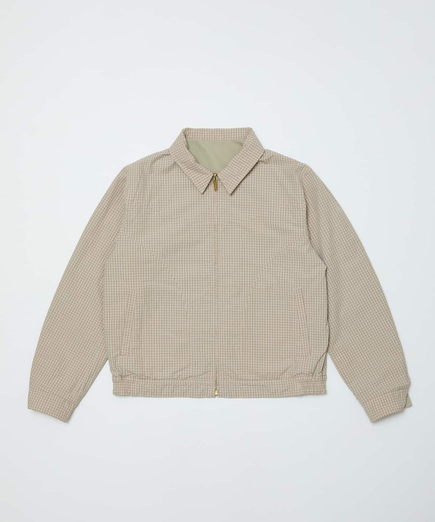 CORDUROY & CHECKED REVERSIBLE BLOUSON
