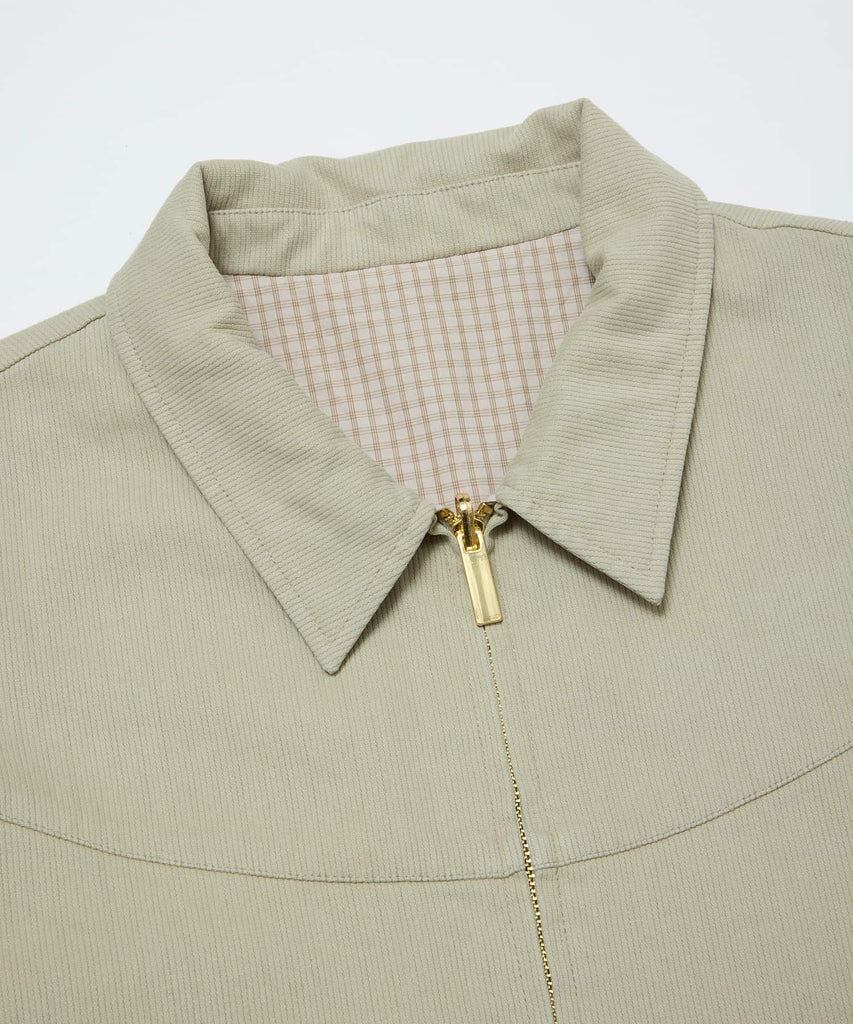 CORDUROY & CHECKED REVERSIBLE BLOUSON