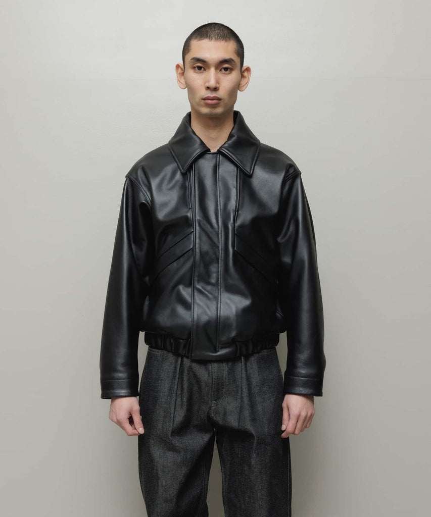 LEATHER FLIGHT BOMBER JACKET
