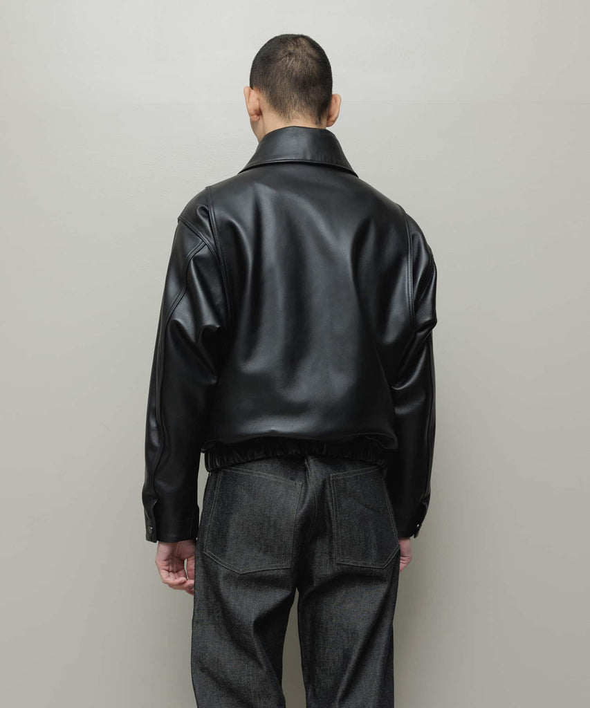 LEATHER FLIGHT BOMBER JACKET