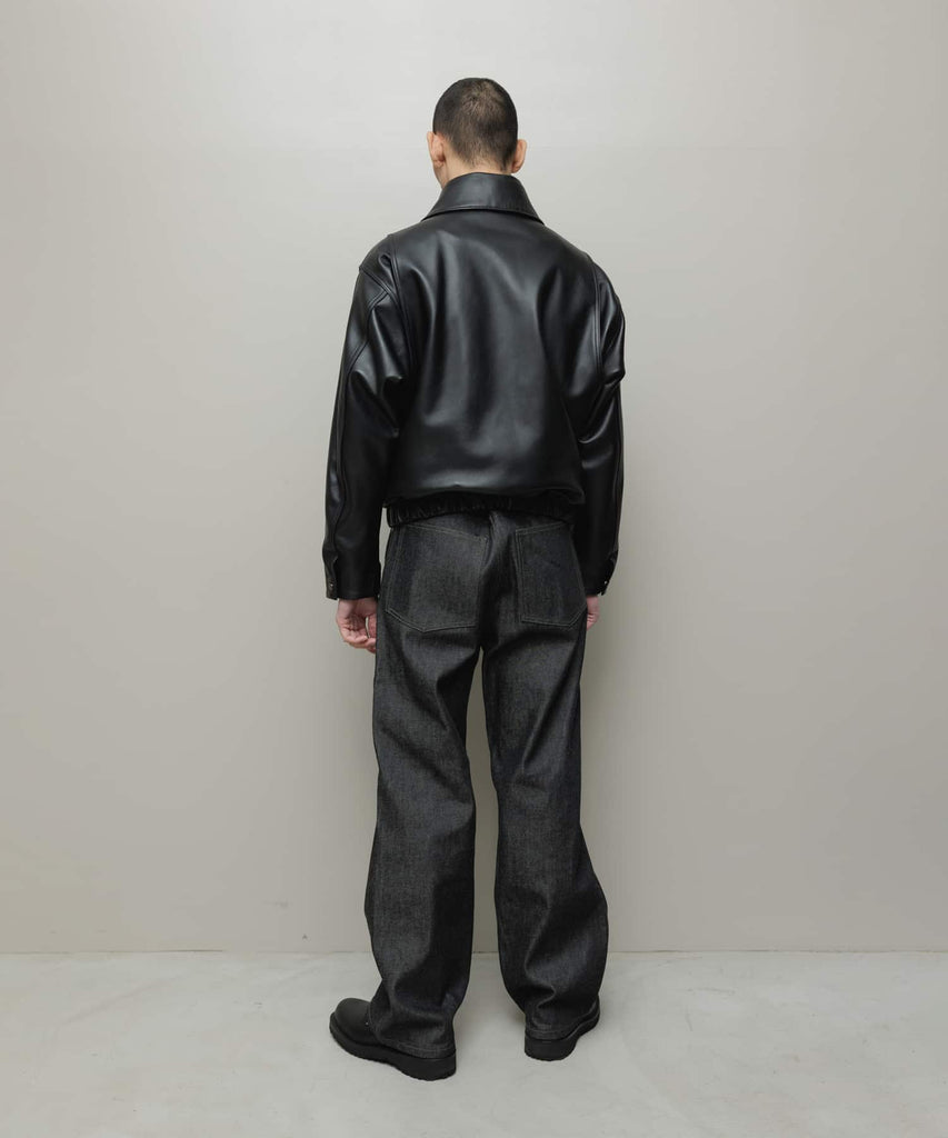 LEATHER FLIGHT BOMBER JACKET