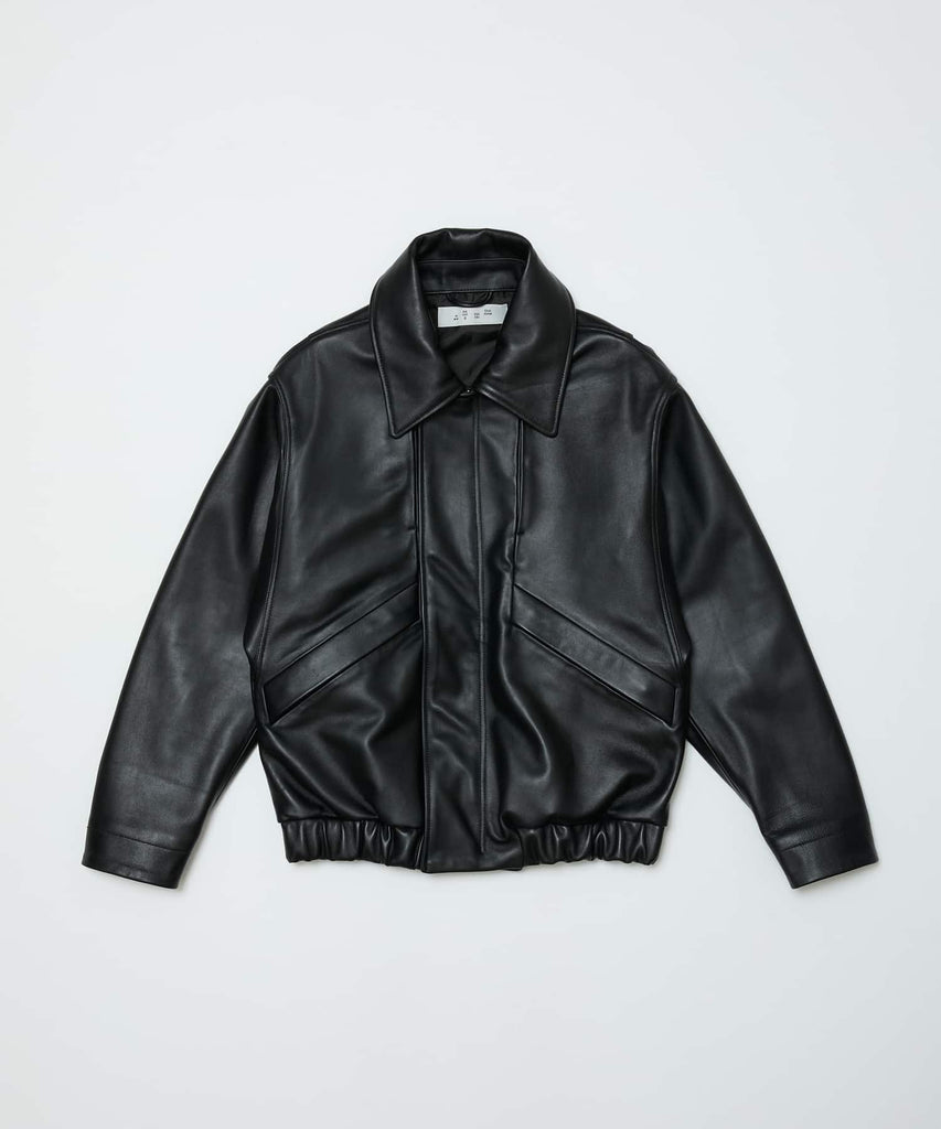 LEATHER FLIGHT BOMBER JACKET