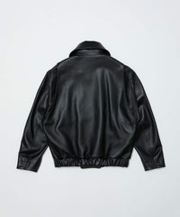 LEATHER FLIGHT BOMBER JACKET